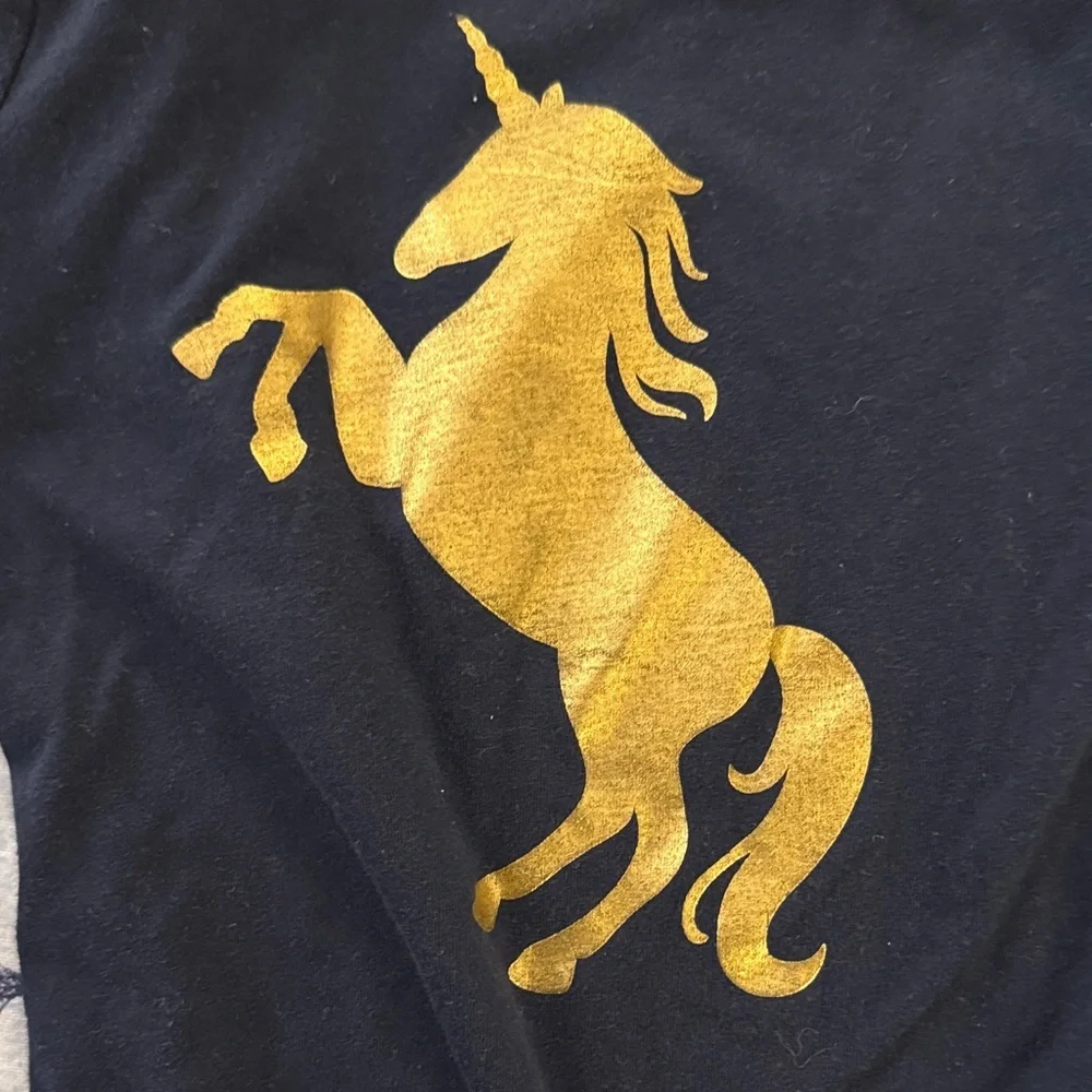Garanimals Navy Long Sleeve with Gold Unicorn